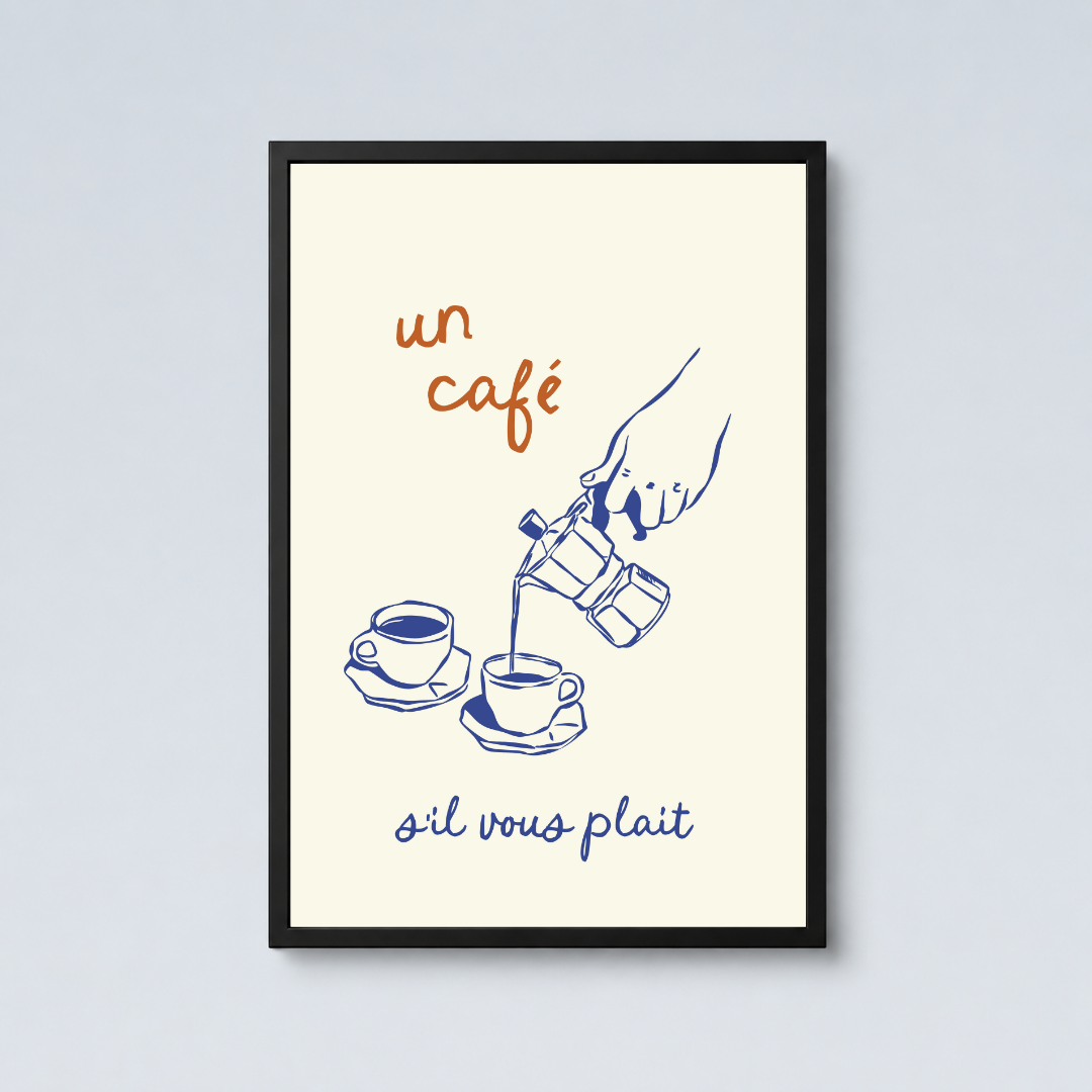 Un Cafe - French Inspired Wall Art