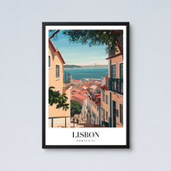 Lisbon Retro Wall Art