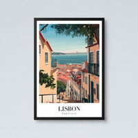 Lisbon Retro Wall Art