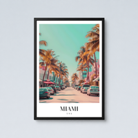Miami Retro Wall Art