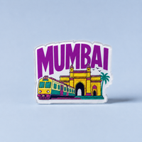 Mumbai - Cutout Acrylic Fridge Magnet