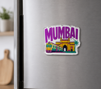 Mumbai - Cutout Acrylic Fridge Magnet