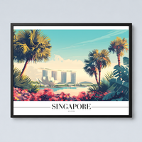 Singapore Retro Wall Art