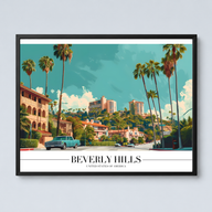 Beverly Hills Retro Wall Art