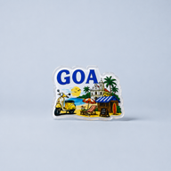 Goa - Cutout Acrylic Fridge Magnet