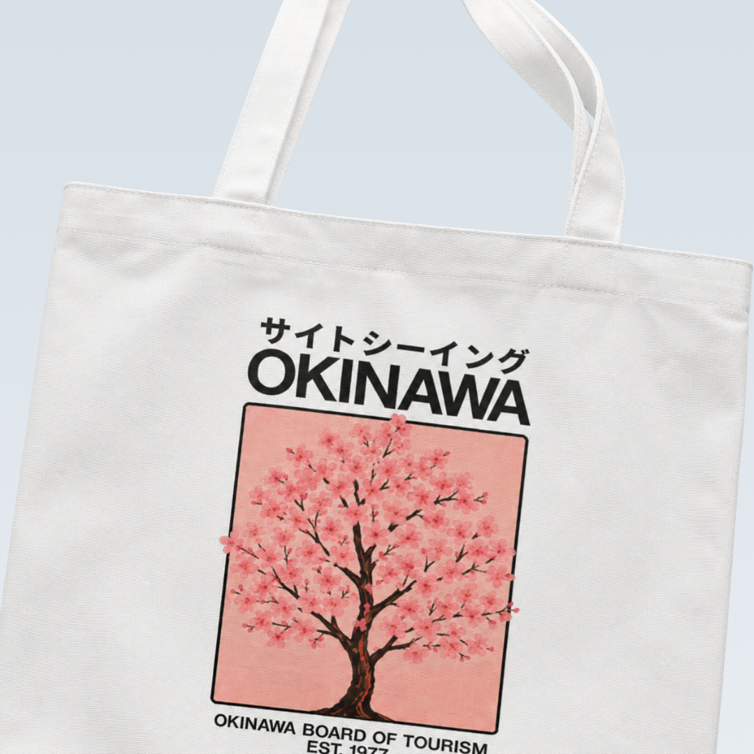Okinawa Blossom | Zipper Tote Bag
