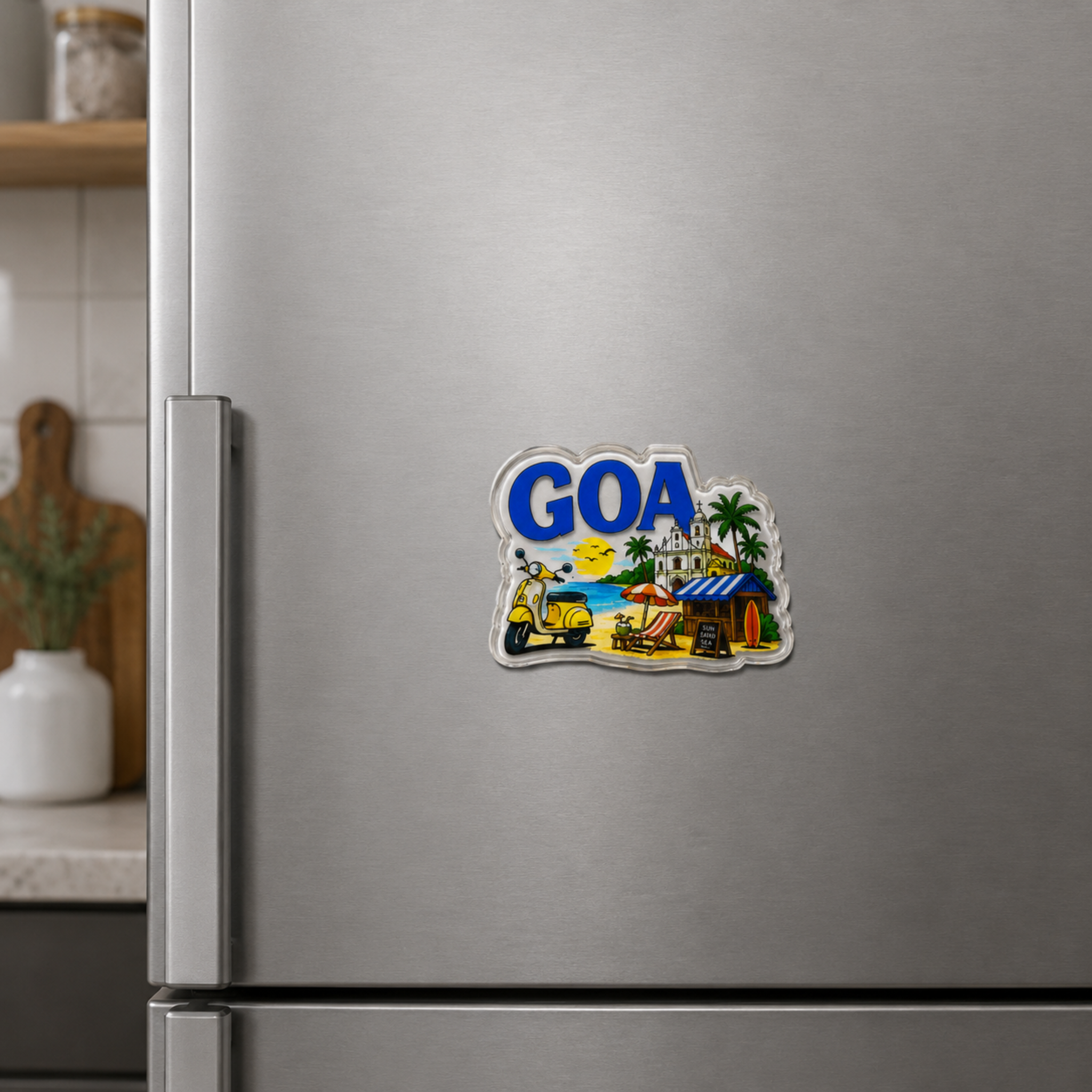 Goa - Cutout Acrylic Fridge Magnet