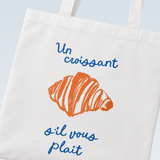 Un Croissant | Zipper Tote Bag