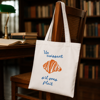 Un Croissant | Zipper Tote Bag