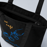 Un Cafe | Zipper Tote Bag