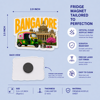 Bangalore - Cutout Acrylic Fridge Magnet