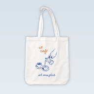 Un Cafe | Zipper Tote Bag