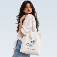 Un Cafe | Zipper Tote Bag