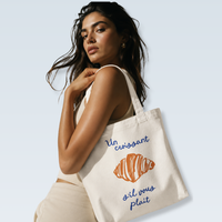 Un Croissant | Zipper Tote Bag