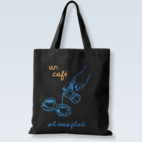 Un Cafe | Zipper Tote Bag