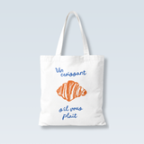 Un Croissant | Zipper Tote Bag