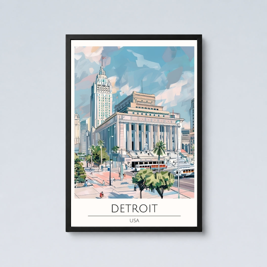 Detroit Retro Wall Art