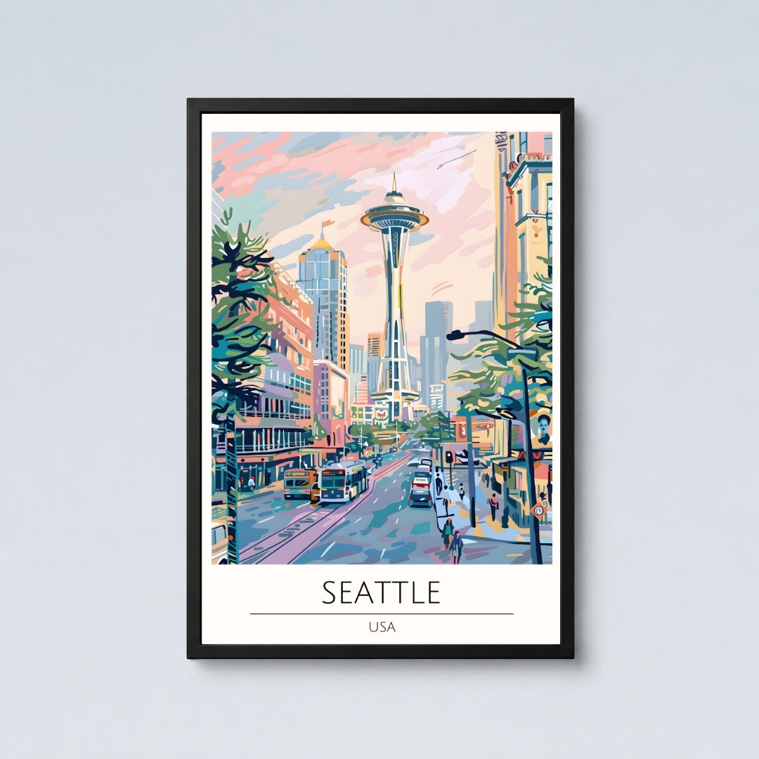 Seattle Retro Wall Art