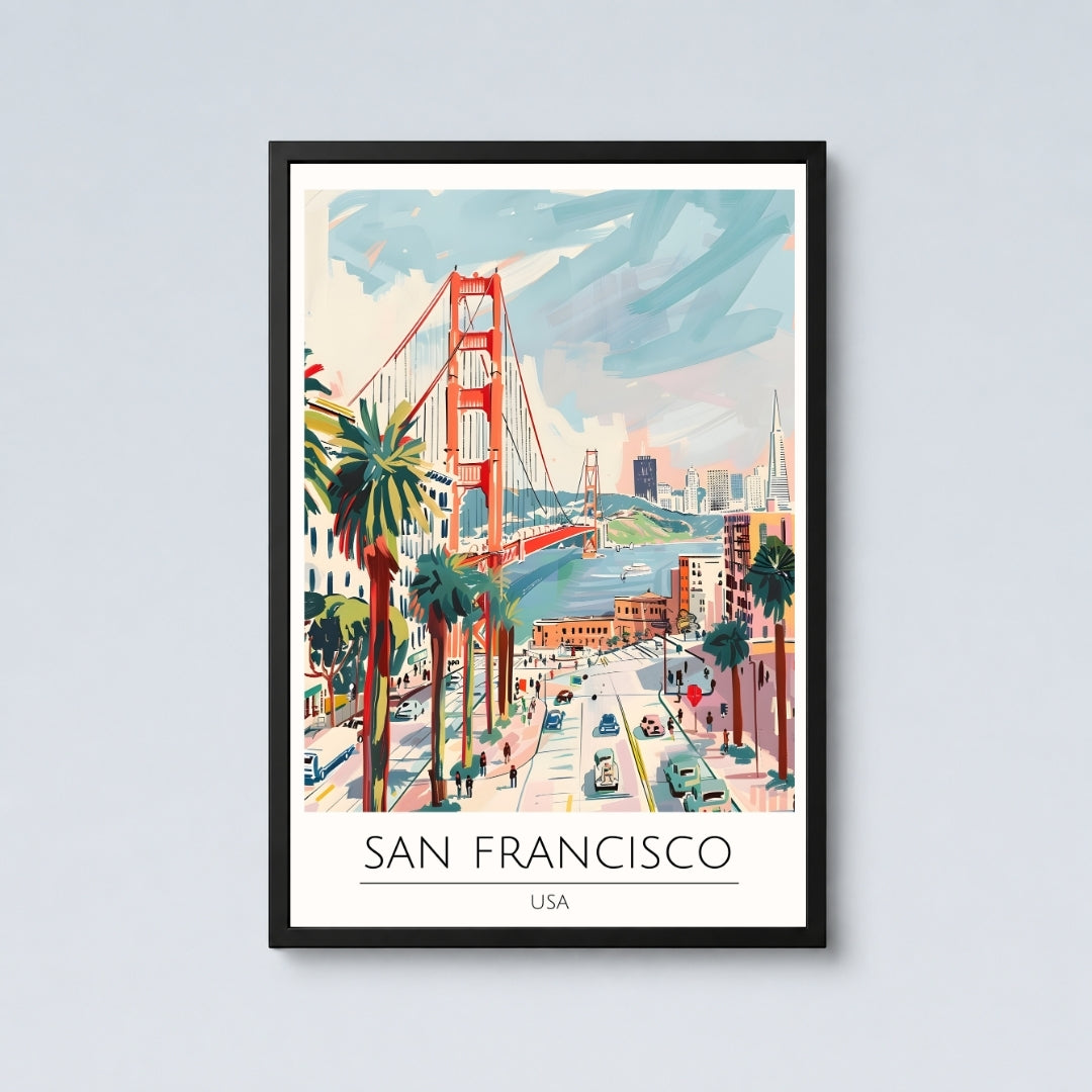 San Francisco Retro Wall Art
