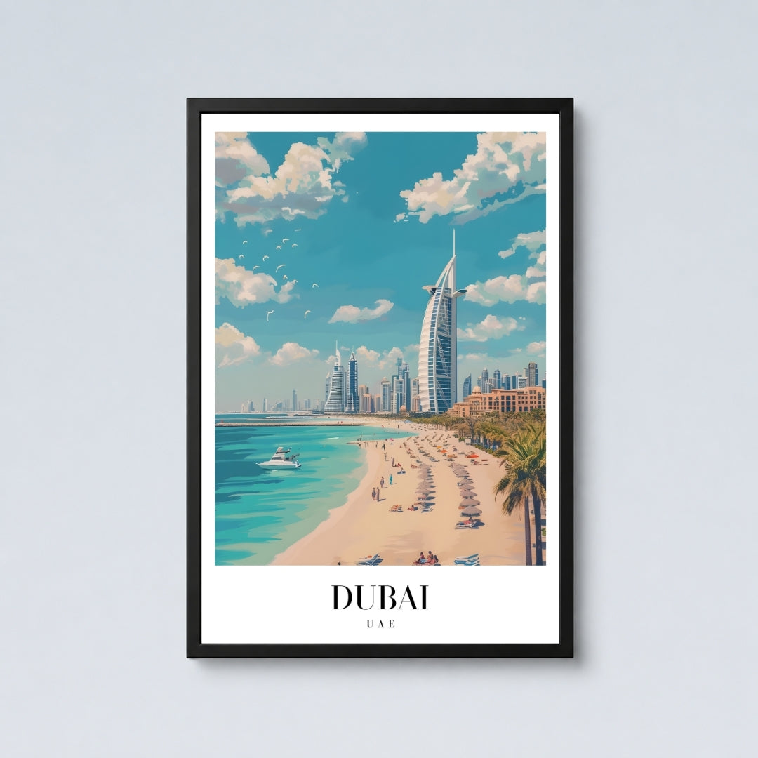 Dubai Retro Wall Art
