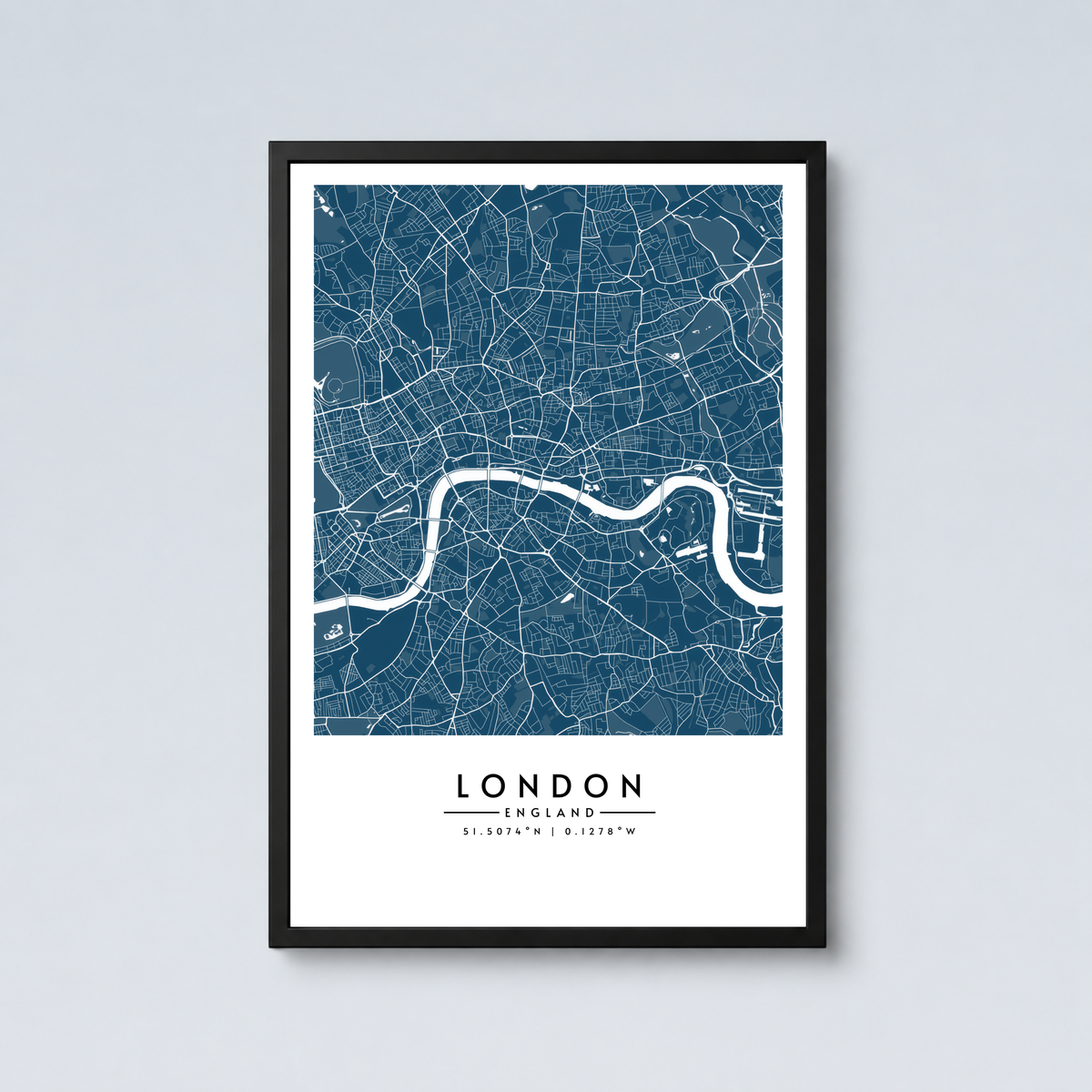 London City Map - Framed Poster